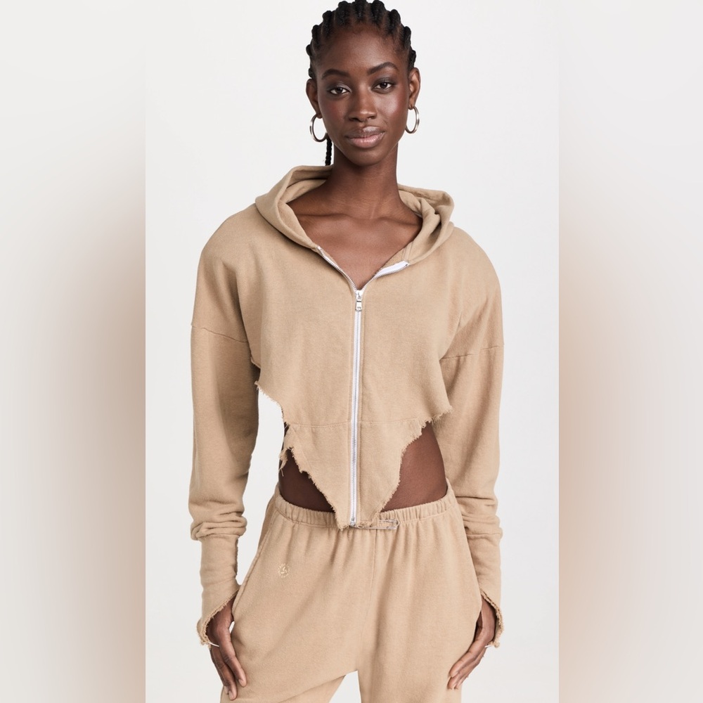 NWOT- Sami Miro Vintage V Cut Zip Up Hoodie
